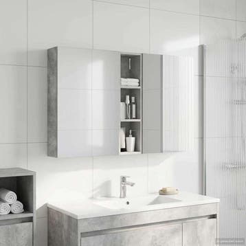vidaXL Badkamerkast set 3 st 120 x 14,5 x 70 cm Bewerkt hout, Verzenden, Nieuw