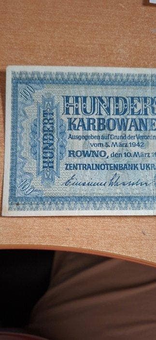 Ukraine. - 100 Karbowanez - 1942 - Pick 55 (Sans prix de