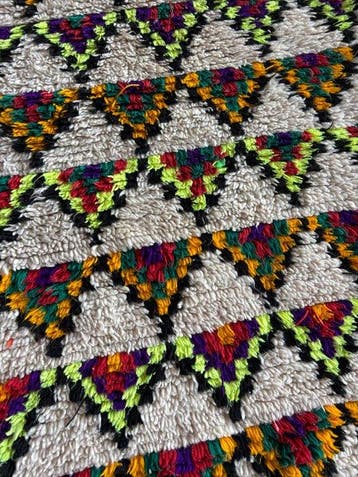 Vintage Moroccan Berber Rug – Handmade Wool Tribal Carpet –, Nieuw