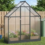 vidaXL Tuin Serre met de deur Antracietkleurig 183,5 x 63,5, Verzenden