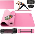 Yogamat - Fitness mat - Sportmat - Yoga mat extra dik - 183x, Sport en Fitness, Yoga en Pilates, Verzenden, Nieuw