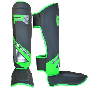 PunchR™ Punch Round Kickboks Scheenbeschermers Evoke Zwart, Verzenden, Nieuw, Overige