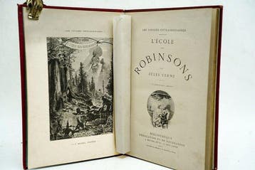 Jules Verne / L. Benett - LÉcole des Robinsons - 1882