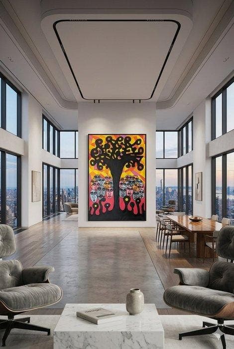 Stanislav Silantiev - Apocalypse. Nuclear explosion number, Antiek en Kunst, Kunst | Schilderijen | Modern