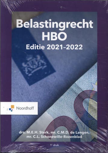 Belastingrecht HBO / 2021-2022 9789001754037 M.E.H. Sterk, Verzenden, M.E.H. Sterk