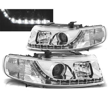 Phares Daylight Pour Seat Toledo Leon 99-04 Fond Chromé, Verzenden
