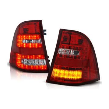 LED achterlichten Red White geschikt voor Mercedes W163 ML, Verzenden