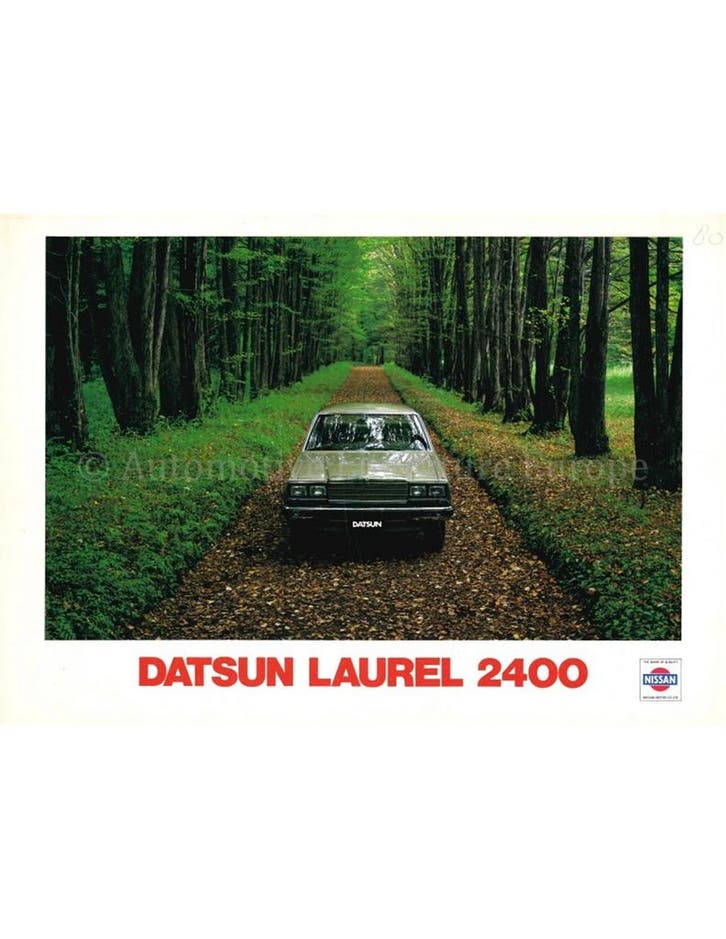 1980 DATSUN LAUREL 2400I BROCHURE NEDERLANDS, Livres, Autos | Brochures & Magazines