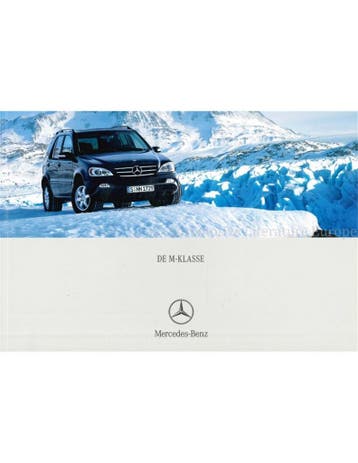 2004 MERCEDES BENZ M KLASSE BROCHURE NEDERLANDS, Nieuw
