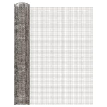 vidaXL Mesh Scherm 80 x 500 cm 3 Mesh Roestvrij staal 201, Tuin en Terras, Verzenden, Nieuw