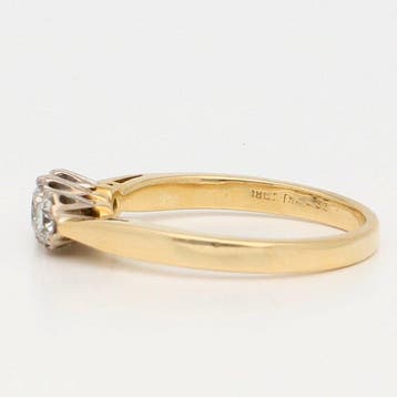 Ring - 18 karaat Geel goud, Witgoud, Nieuw