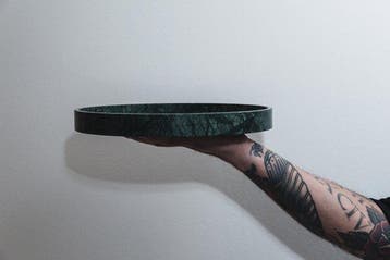 TM DESIGN - Centre de table - marbre vert guatémaltèque