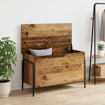 vidaXL Opbergbox Oud hout 80 x 40 x 49,5 cm Bewerkt hout, Verzenden, Nieuw