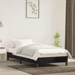 Bedframe fluweel 100x200 | Retour deal | Sla je slag, 100 cm, Eenpersoons, Verzenden, Zwart