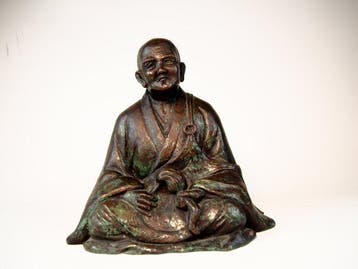 Wax-gegoten brons - Hata Mitsuru  - Zen-meester Dgen