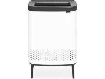Brabantia Bo Hi Wasmand - 2 x 45 l - 2 Vakken - White (2, Verzenden, Zo goed als nieuw