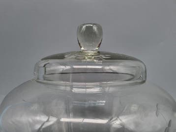 Glas-Set – Bowle mit Tassen – Klarglas mit geschliffenem