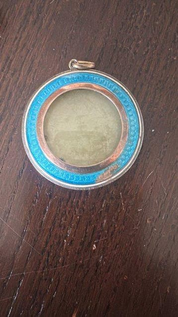 Zonder minimumprijs - Medaillon Zilver, Smalto