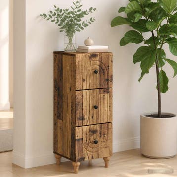 vidaXL Ladekast 33 x 34,5 x 90 cm Bewerkt hout Oud hout, Verzenden