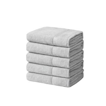 Handdoeken 70×140 cm – Set van 5 – 400 g/m² - Lichtgrijs, Verzenden