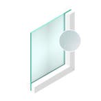Spoedglas Crepi blank 4 mm, Verzenden, Nieuw
