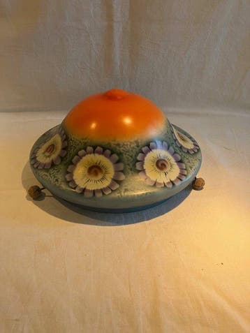 Lampe à suspendre - Opaline - abat-jour de plafonnier