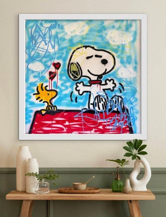 Freda People - Snoopy XL, Antiek en Kunst, Kunst | Schilderijen | Modern