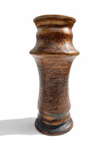 Paavos Rotating Ski Trophy Finland Copper Vase - Ski -, Nieuw