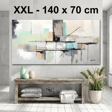 Monika Spiewak - Abstract - Oil Painting Stretched On The