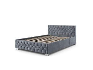 Veiling - Gestoffeerd Bed Nizza - 140 x 200 cm - Grijs, Huis en Inrichting, Slaapkamer | Bedden, Nieuw