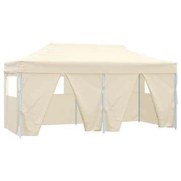 vidaXL Partytent 291 x 580 x 315 cm Crèmekleurig Oxford Stof, Verzenden, Nieuw