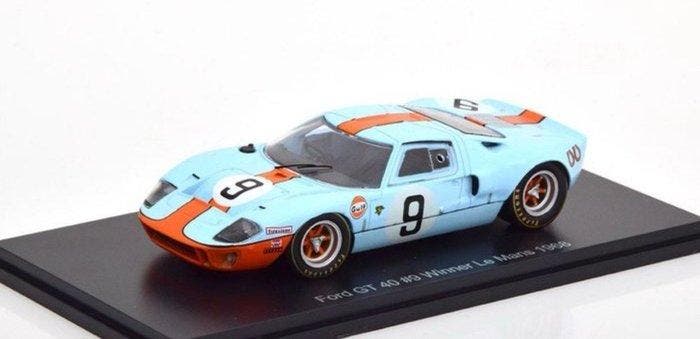 Spark 1:43 - Modelauto - Ford GT 40 Gulf #9 Winner 24h, Hobby & Loisirs créatifs, Voitures miniatures | 1:5 à 1:12