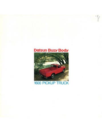 1971 DATSUN 1600 PICKUP BROCHURE ENGELS (USA)