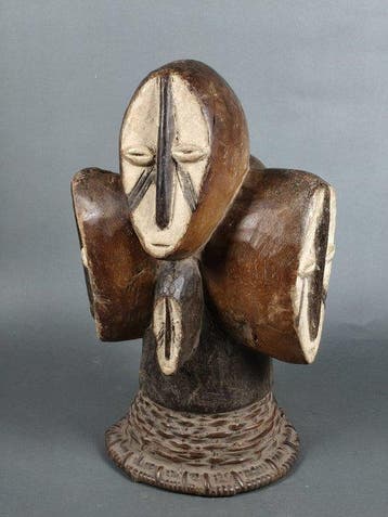 Prachtig antropomorf beeldje. - bindt - Congo RDC (Zonder