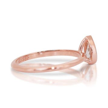 Bague - 14 carats Or rose - 0.70ct. tw. Diamant (Naturelle), Bijoux, Sacs & Beauté