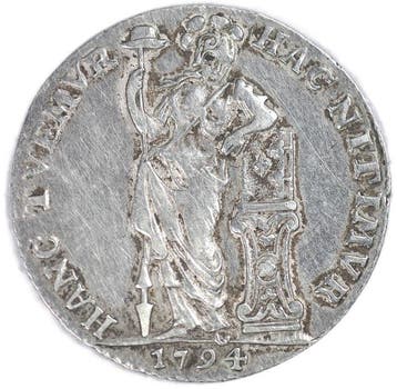 Caribisch Nederland. ¼ Gulden 1794-W – Utrecht Mint – W