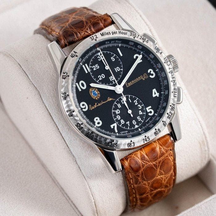 Eberhard & Co. - Tazio Nuvolari Gold Car Collection -, Handtassen en Accessoires, Horloges | Heren