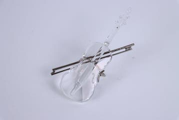 Figure - Swarovski - Viool (Boxed + Certificate) - Cristal