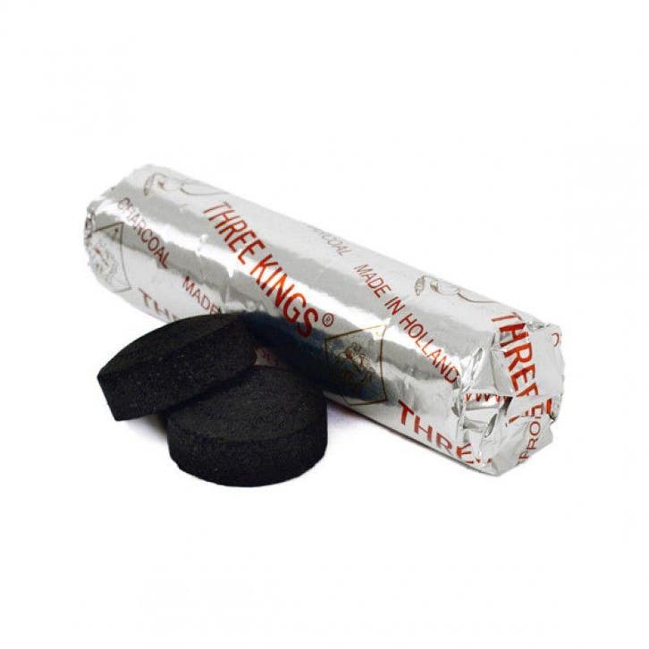 Waterpijpkooltjes - Three Kings     Ø 33 mm, Verzamelen, Rookartikelen, Aanstekers en Luciferdoosjes, Nieuw, Verzenden