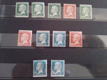 France 1923/1926 - Lot timbres France série Pasteur et jeux