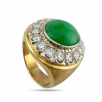 Ring - 14 karaat Geel goud, Exclusieve 14K geelgoud en 2,0, Nieuw