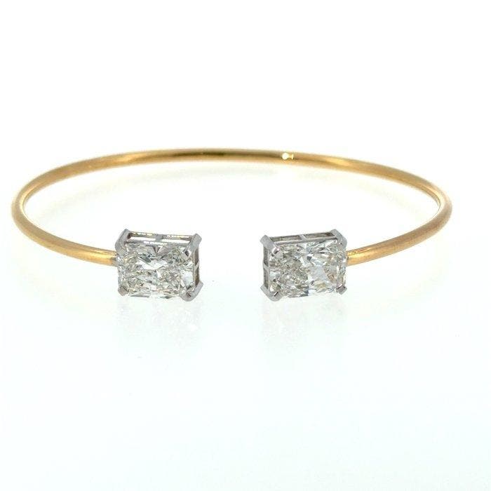 Zonder minimumprijs - Armband - 14 karaat Geel goud, Witgoud, Bijoux, Sacs & Beauté, Bracelets