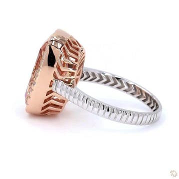 Bague - 14 carats Or rose, Or blanc - 10.34ct. tw. Rose, Nieuw