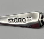 Lepel - Zilver - Massief zilveren suikentangen, Antiek en Kunst