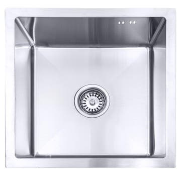 Lendo Online Spoelbak 44×44 cm RVS Zilver – Inbouw &amp;, Verzenden, Nieuw