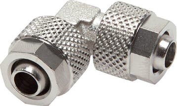 8x6 Raccord coulissant en laiton nickelé [2 pièces], Verzenden