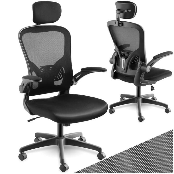 Bureaustoel Arges ergonomisch met verstelbare hoofdsteun, Maison & Meubles, Bureaux, Envoi
