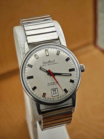 Excellent Super - Automatic 25 Jewels Incabloc – Vintage, Bijoux, Sacs & Beauté