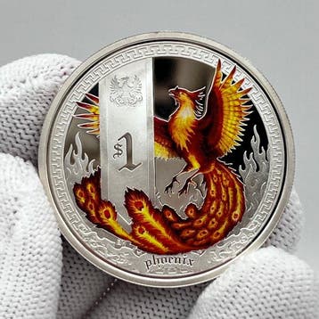 Tuvalu. 1 Dollar 2013 - Mythical Creatures: Phoenix - 1 oz