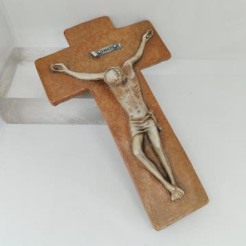 Crucifix - Faience - 1950-1960 - Pietro Melandri